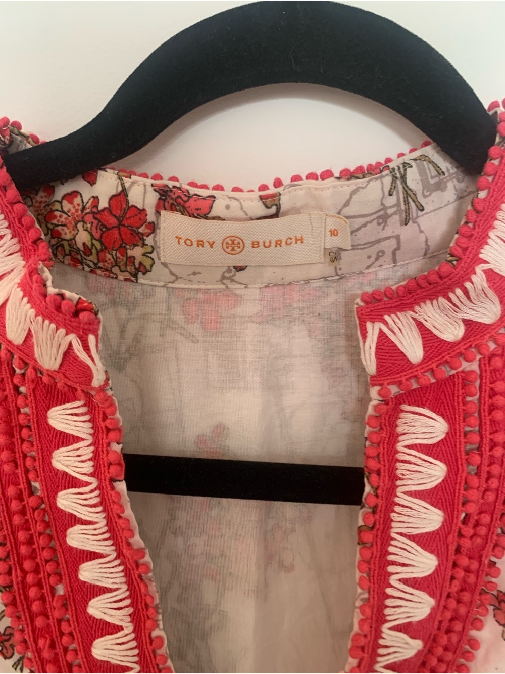 Tory Burch print Embroidered floral tunic  dress - Picture 5 of 13